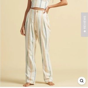Billabong Salty Blonde multicolored linen pants